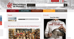 Desktop Screenshot of mediatheque.mc